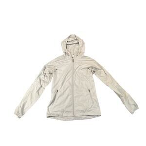 Nike Windbreaker Jacket White Gray Size Small Great Condition